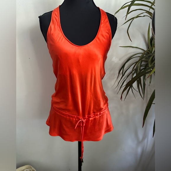 Zimmermann Orange Satin Tank Top - Picture 2 of 6